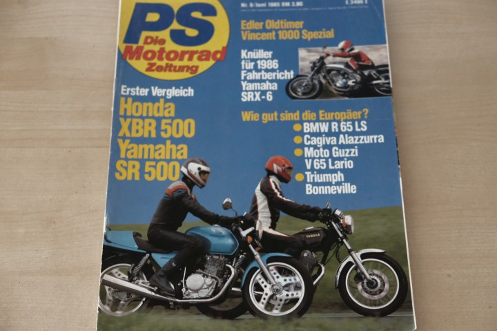 Deckblatt PS Sport Motorrad (06/1985)